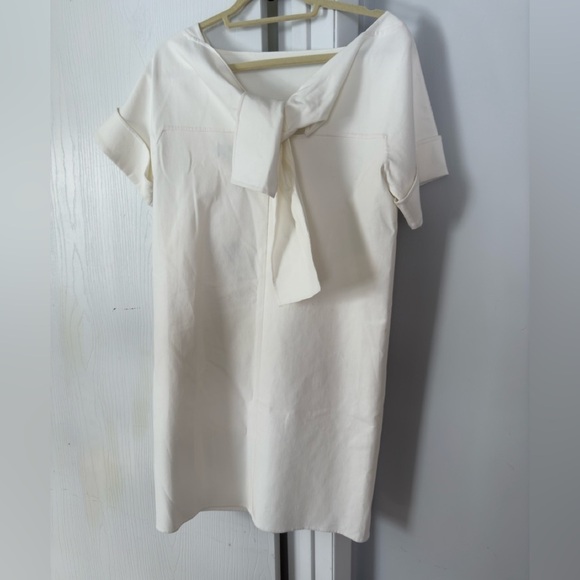 Oscar De La Renta White Mini Shift Dress NWT - Picture 3 of 11